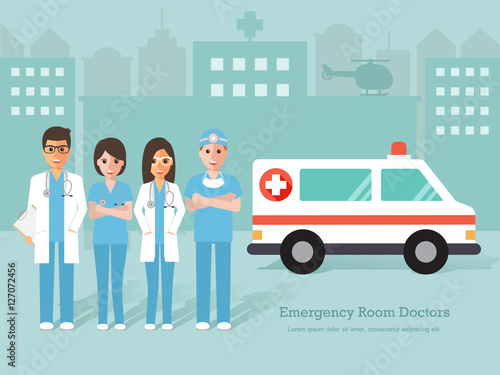 Emergency Room doctors and nurse