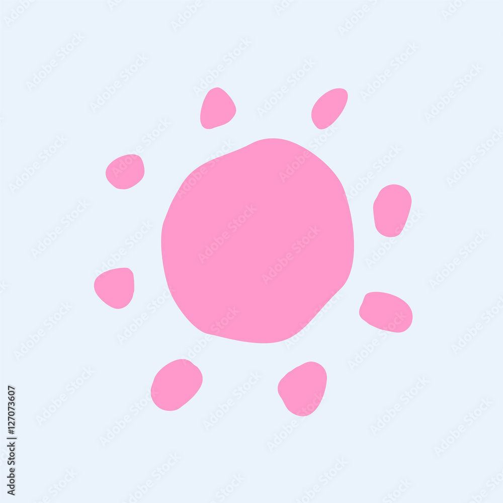 pink sun icon pink sun icon
