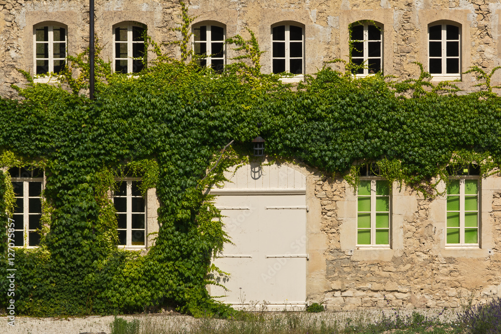 Facade of the Provencal house, France 