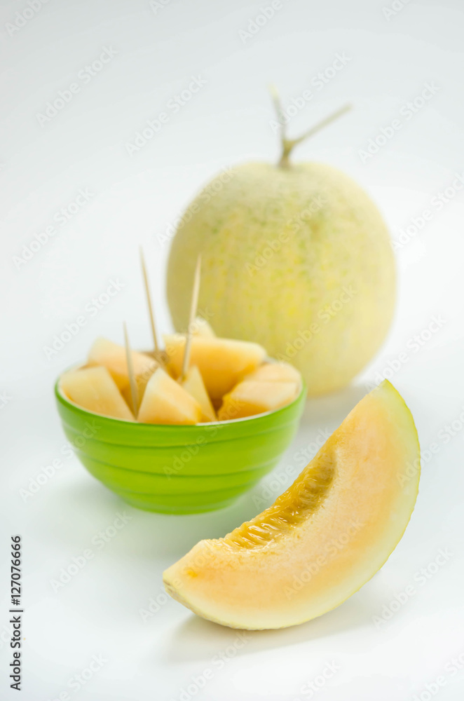 Ripe melon fruit