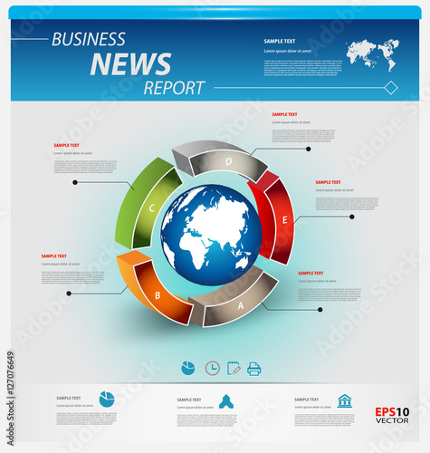 Business infographic template