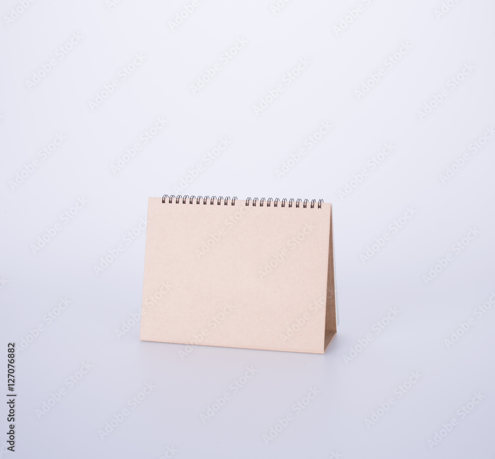 calendar or empty desk calendar on the background.