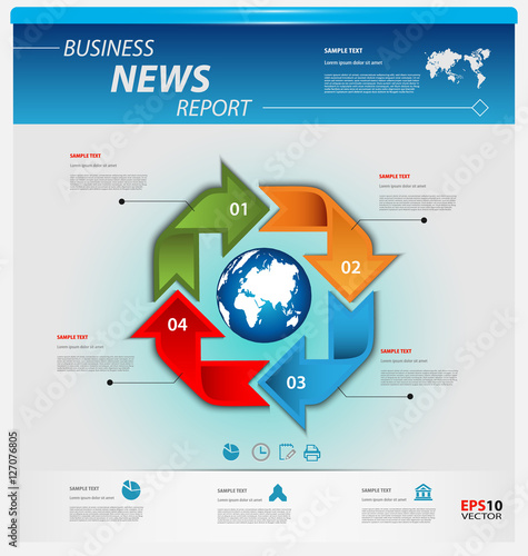 Business infographic template