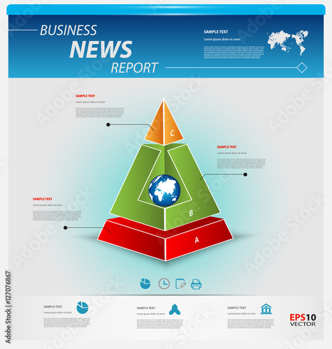 Business infographic template