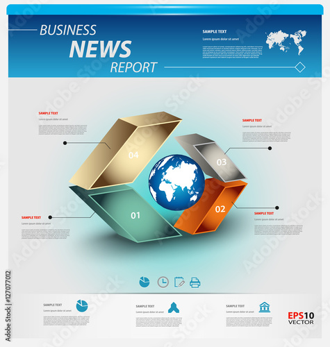 Business infographic template
