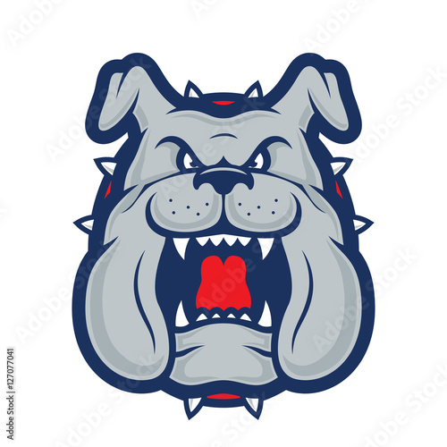 Bulldog head mascot