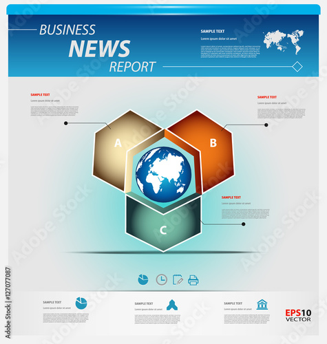 Business infographic template