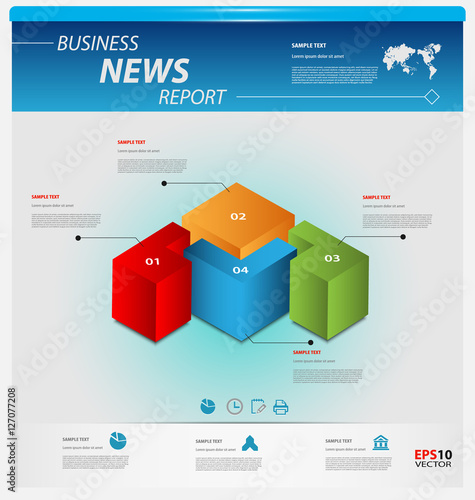 Business infographic template