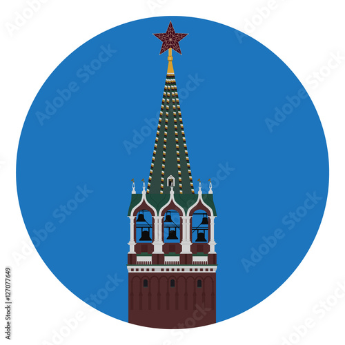 Kremlin tower vector