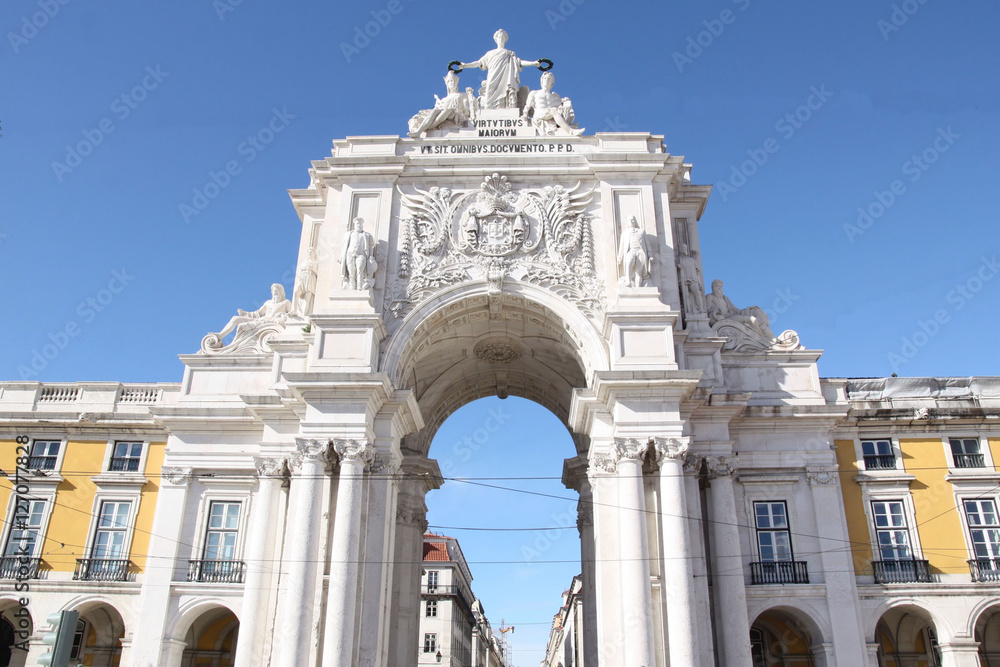 Fototapeta premium Lisbonne, arc de triomphe