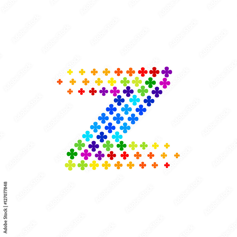 Letter Z logo,Flower Colorful, beauty and fashion logo