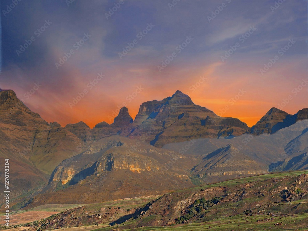 Beautiful Mountain and sky