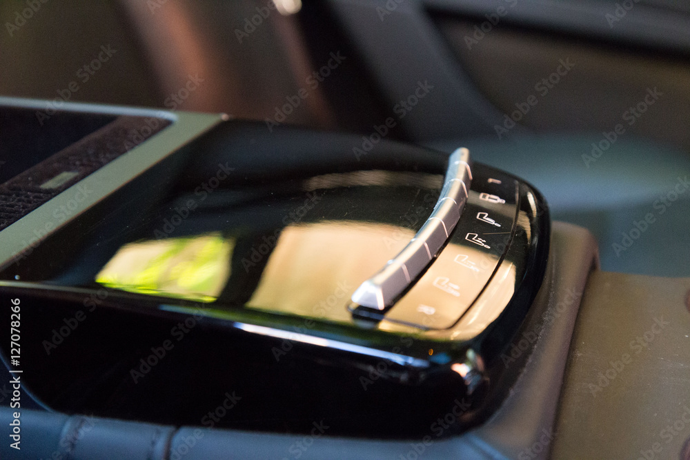Obraz premium Interior of the luxury car. Multimedia control panel