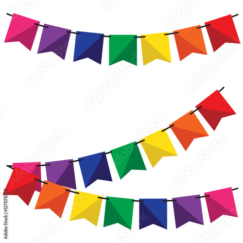 Bunting and garland set