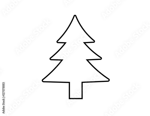 fir-tree. vector icon.