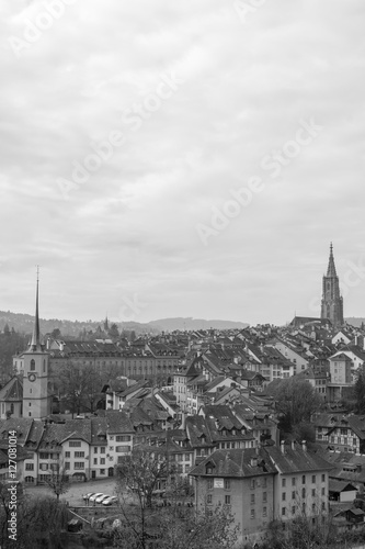 Stadt Panorama Bern in der Schweiz © Tobias