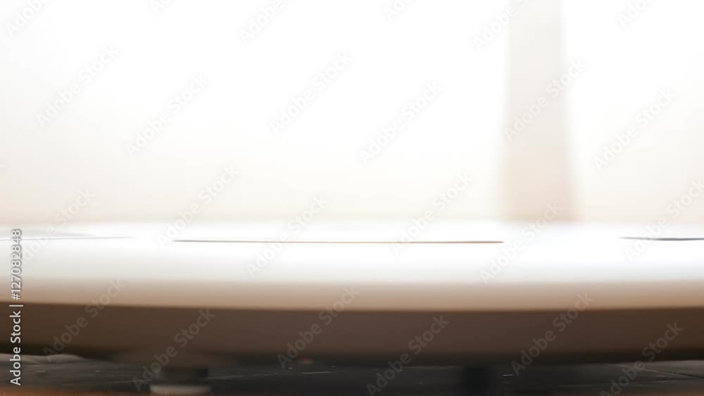 Digital health scale using in living room atmosphere 4K 2160p 30fps UltraHD footage - Close-up of woman feets stepping off personal weight measure device 3840X2160 UHD video Digital health scale using in living room atmosphere 4K 2160p 30fps UltraHD footage - Close-up of woman feets stepping off personal weight measure device 3840X2160 UHD video