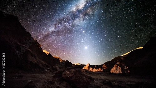 star tails in Atacama desert Chile