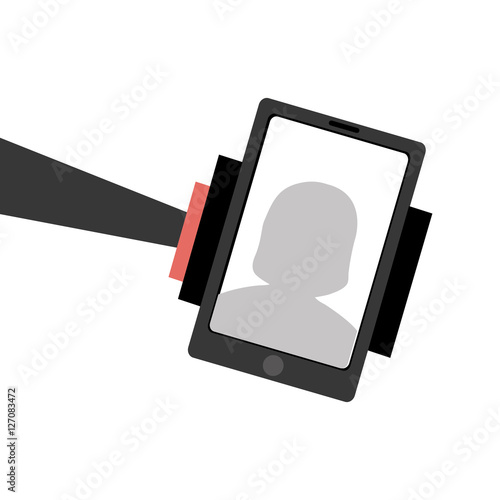 selfie photographic concept icon vector illustration design