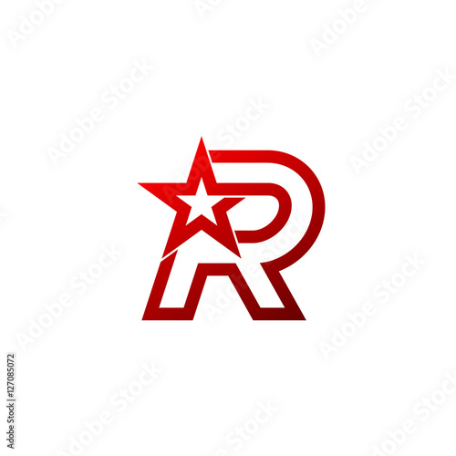 Letter R logo,Red star sign Branding Identity Corporate unusual logo design  template Stock Vector | Adobe Stock