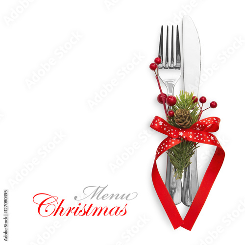 Obraz na płótnie Christmas menu concept