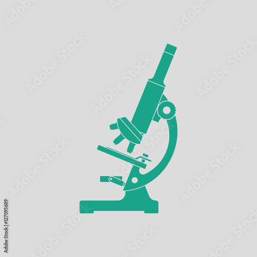 Icon of chemistry microscope