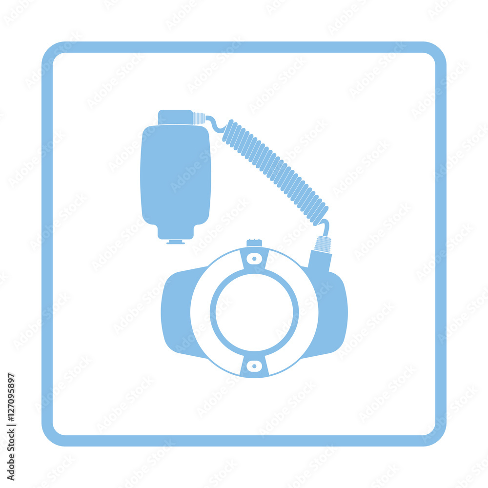 Icon of portable circle macro flash Icon of portable circle macro flash