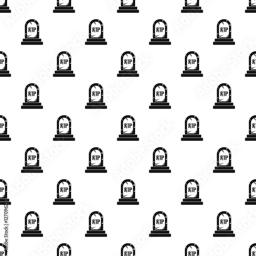 Tombstone pattern. Simple illustration of tombstone vector pattern for web