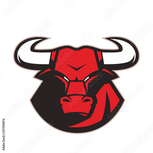 Angry bull mascot