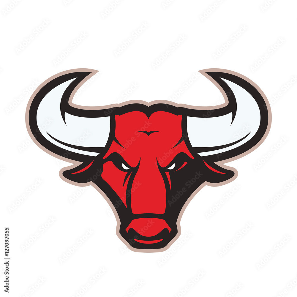 Fototapeta premium Bull head mascot