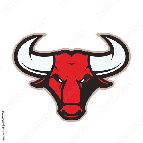Bull head mascot