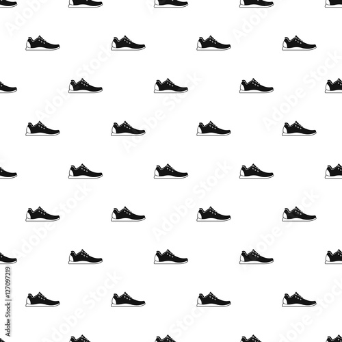 Athletic shoe pattern. Simple illustration of athletic shoe vector pattern for web