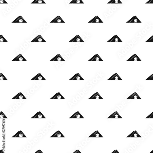 Tent pattern. Simple illustration of tent vector pattern for web