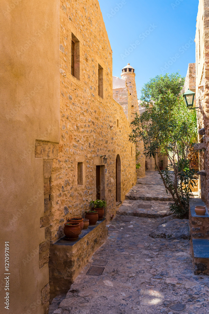Fototapeta premium Monemvasia the medieval town in Peloponnese