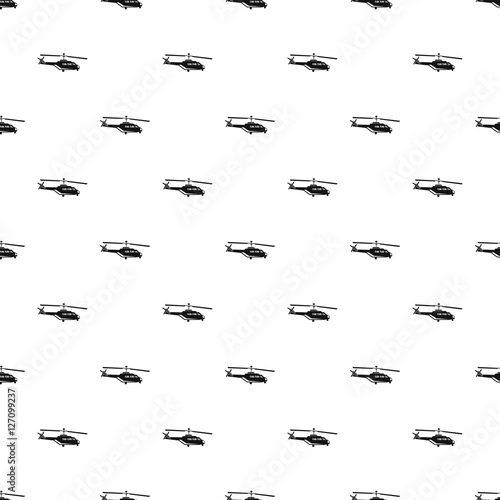 Helicopter pattern. Simple illustration of helicopter vector pattern for web