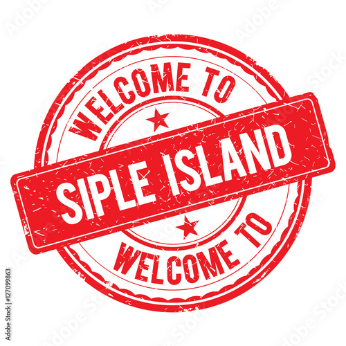 Welcome to SIPLE ISLAND Stamp. photo