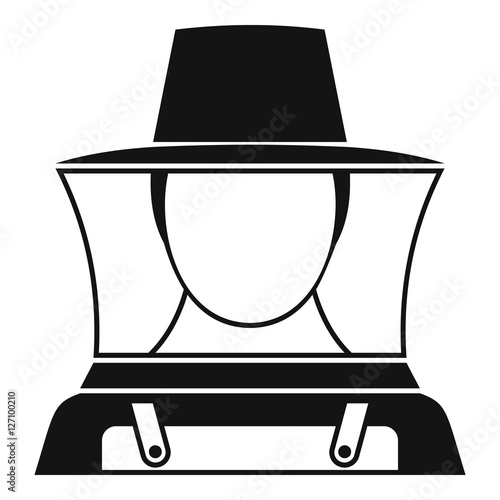 Beekeeper icon. Simple illustration of beekeeper vector icon for web