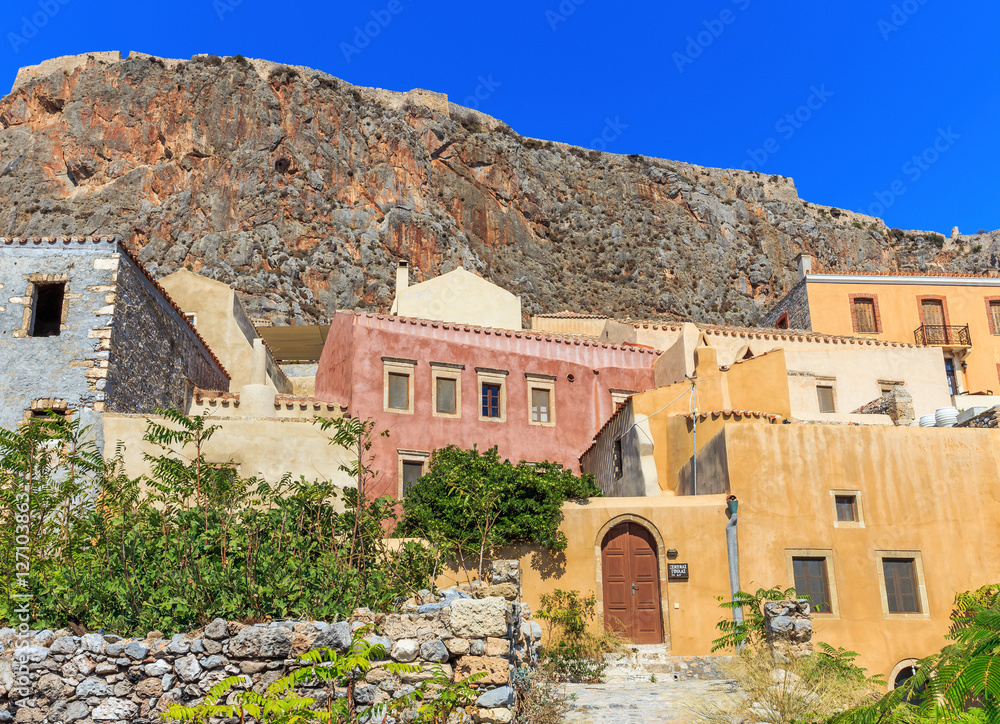 Monemvasia the medieval town in Peloponnese