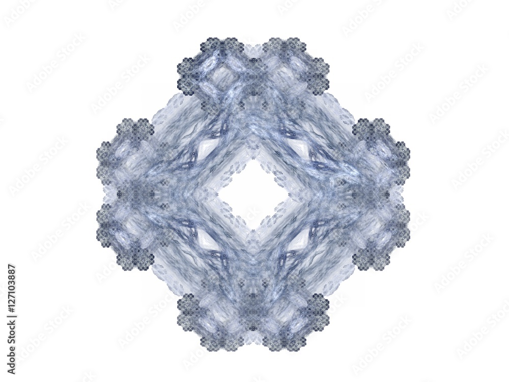 Obraz premium Abstract fractal with a blue pattern
