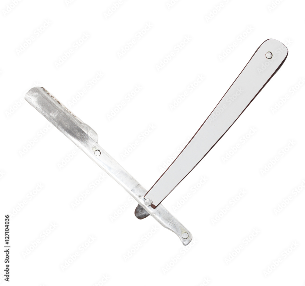 razor on a white background