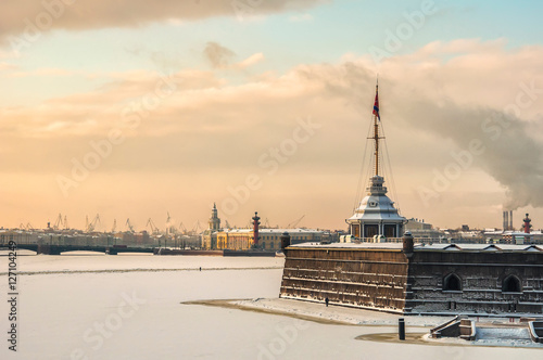 winter cityscape