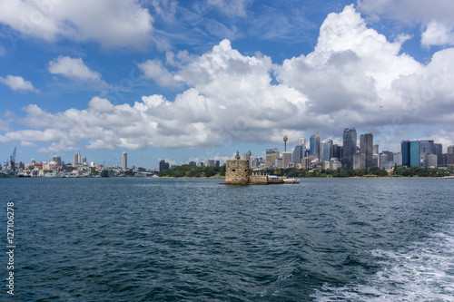 Skyline of Sydney with city central business district, Australia
