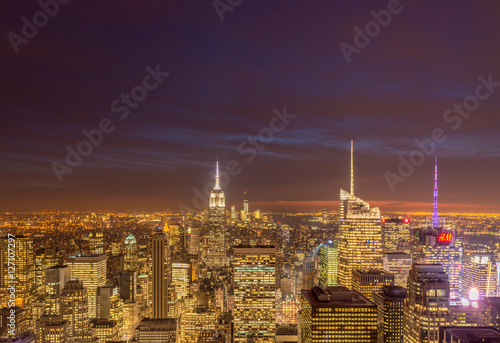 New York - DECEMBER 20, 2013: View of Lower Manhattan on Decembe © Elnur
