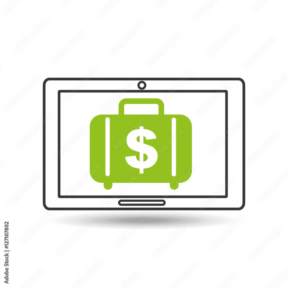 concept money tablet digital graphic vector illustration eps 10 concept money tablet digital graphic vector illustration eps 10