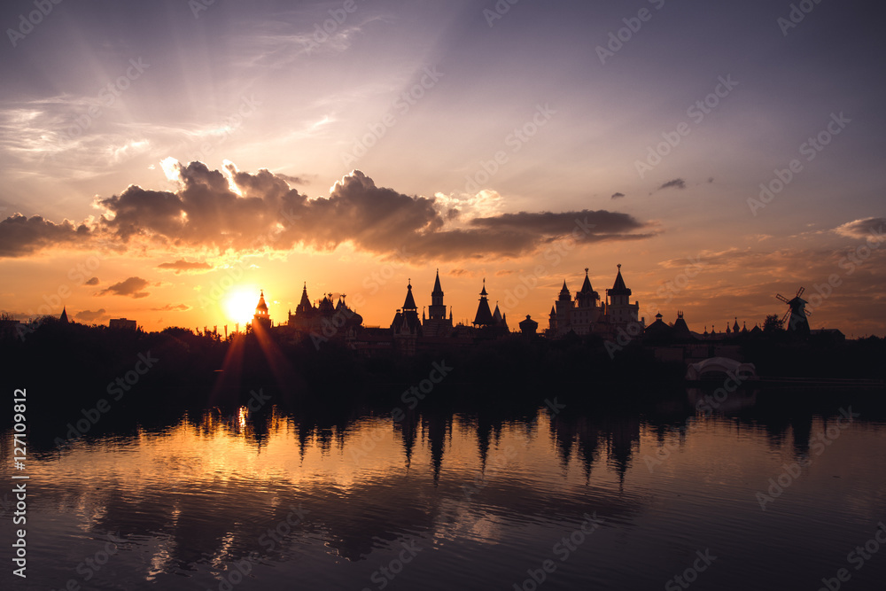 Sunset over Kremlin