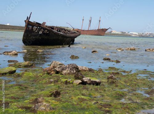 Schiffswracks bei Stanley auf den FalklandInseln