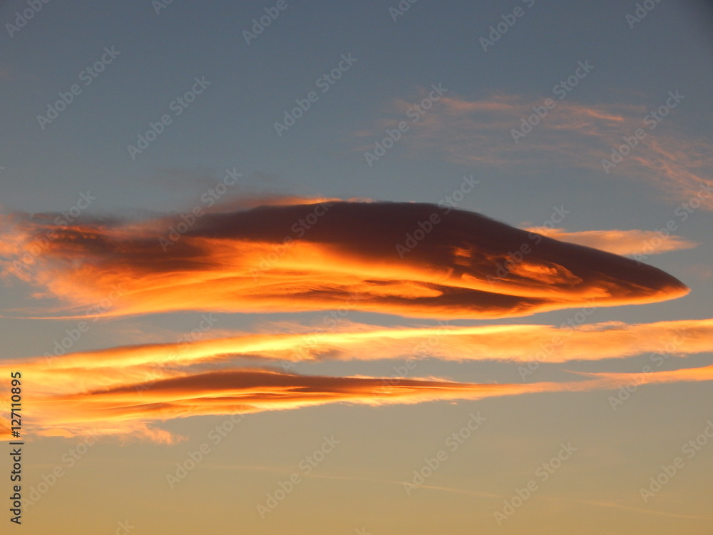 Fototapeta premium Nuvole al tramonto