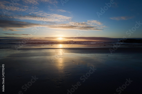 Sunset. Shore of Atlantic ocean. Portugal. © space_expert