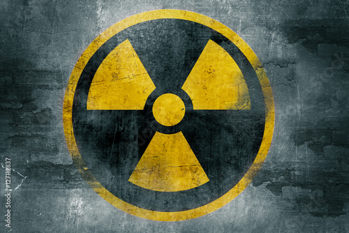 radioactive symbol grunge photo