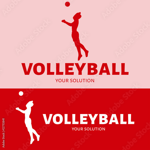Volleyball vector logo.
